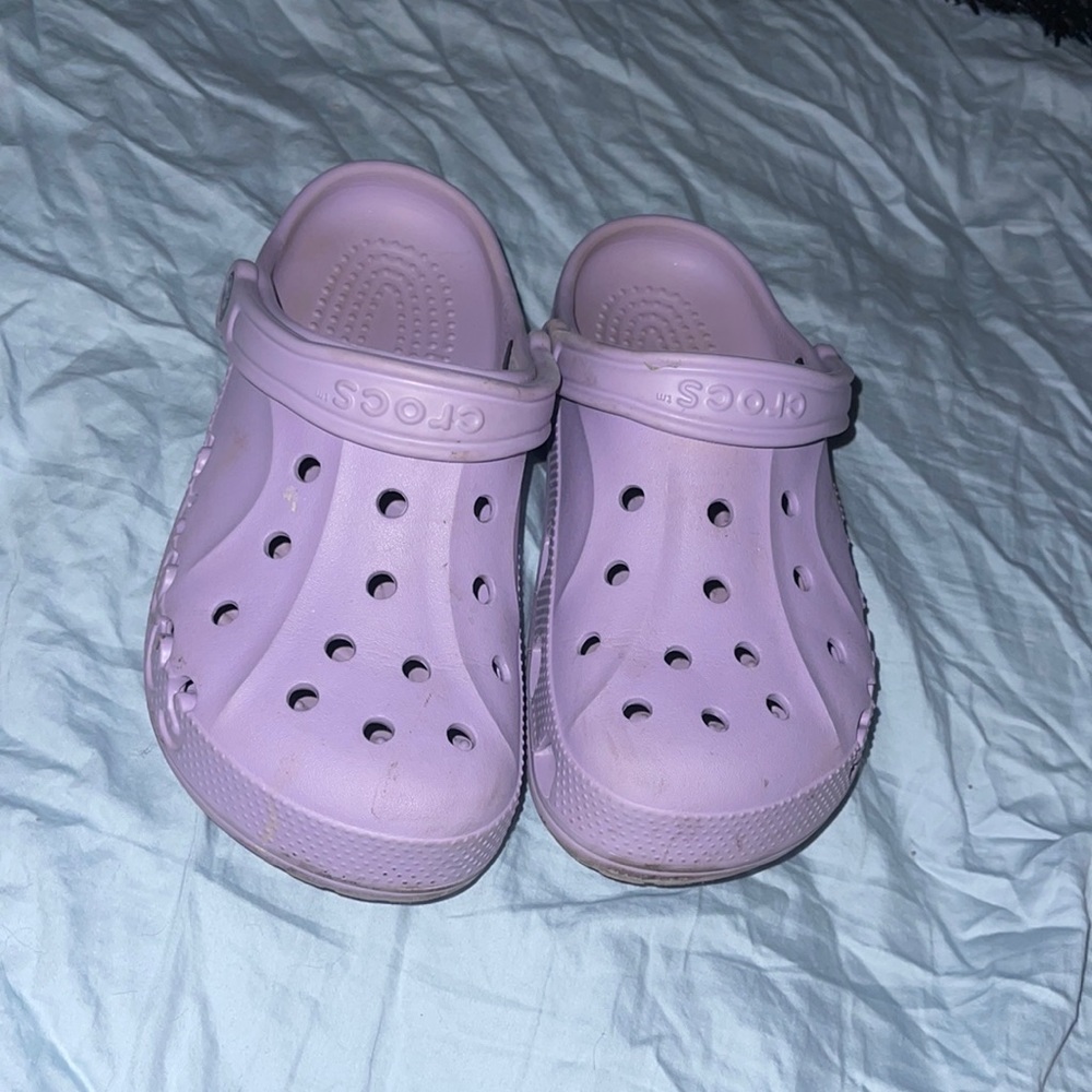 Purple Crocs